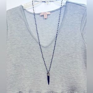 Unique black crystal necklace - Listing is for necklace only.